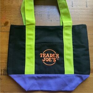 Trader Joe's Multicolor Canvas Mini Tote NWT